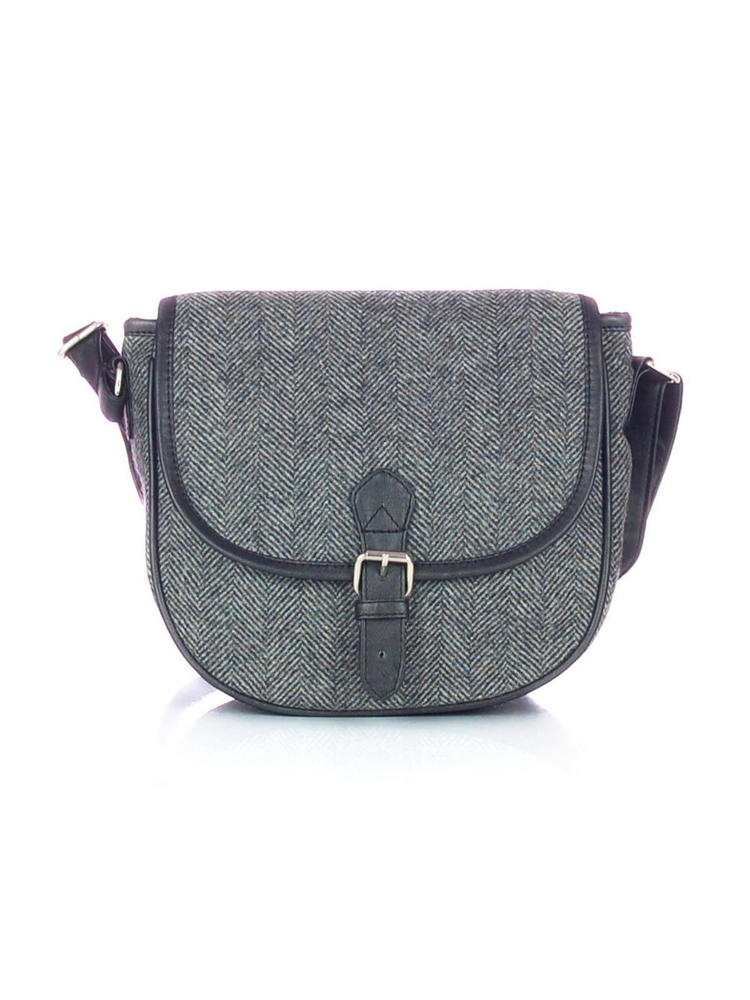 Woolen Herringbone Sling Bag