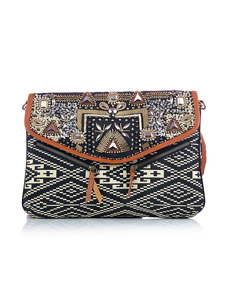 Egypt Embroidered Cross Body Bag