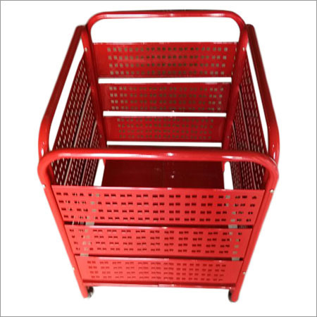 Powder Coating Supermarket Promobin Basket
