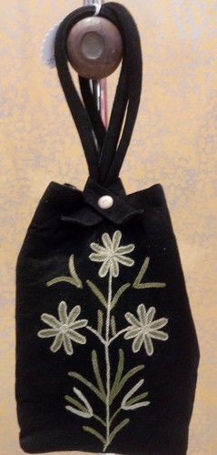 Suade Leather Potle Bags with embroidery