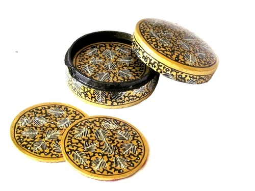 Coaster Set in Paper Mache