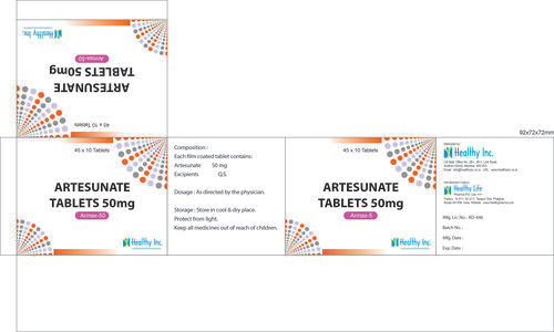 Artesunate Tablets 200 Mg Cool & Dry Place