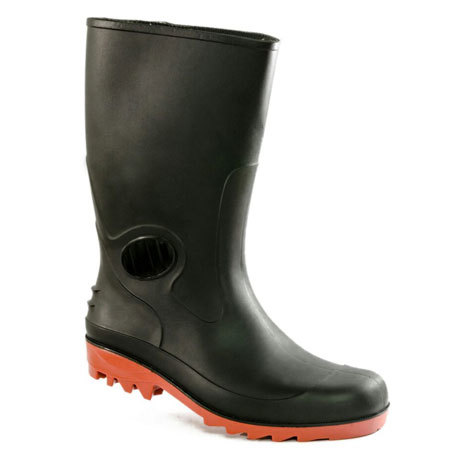 Shoes Safety Gumboots Dragon Boot Black Red