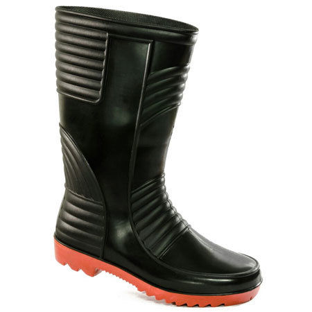 Safety Gumboots - Welsafe Black-Red