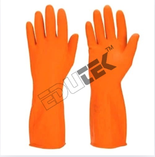 Gloves Rubber - General Purpose, Medium/large Size With Raised Surface Pattern For Enhanced Wet Grip