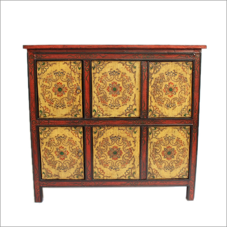 Mongolian Painted Cabinet