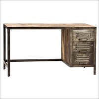 Reclaimed Wood & Iron Desk