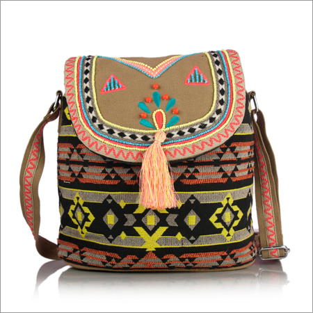 Jacquard Cross Body Bag