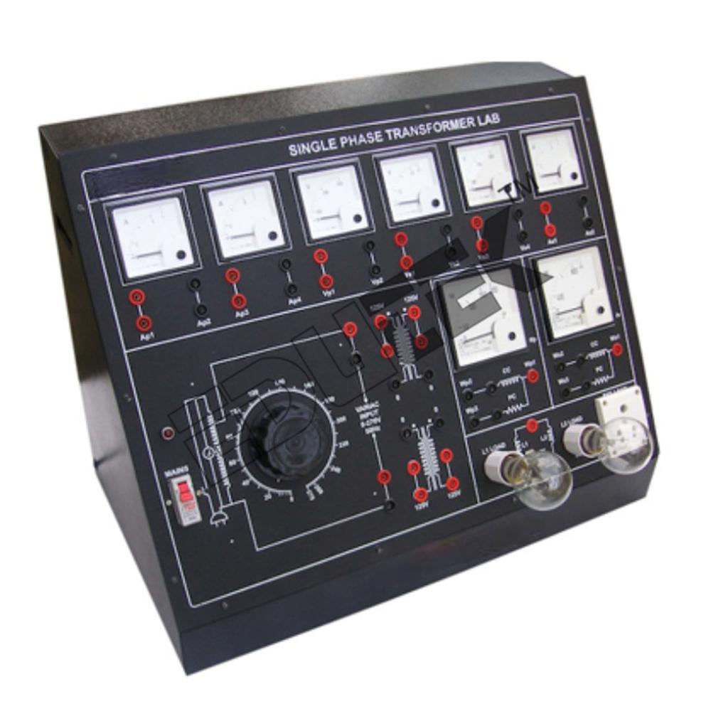 Single Phase Transformer Trainer - Comprehensive Educational Setup For Practical Applications | Study Open Circuit, Short Circuit, Load Tests, And Efficiency Measurements