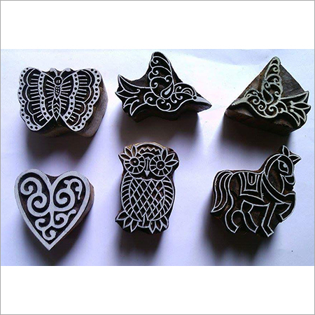 wooden printing handmade blocks mix set of 6 blocks for fabric printing