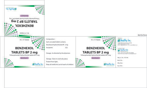 Benzhexol Hydrochloride Tablets Ip Store In Cool