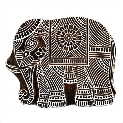 Elephant Print Block