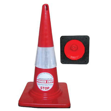 Safety Cone With Rubber Base ( Screw )