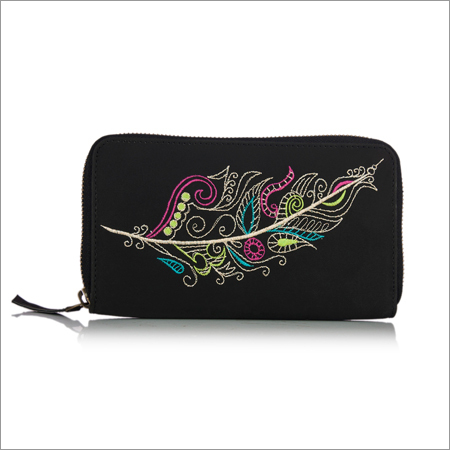 Feather Embroidered