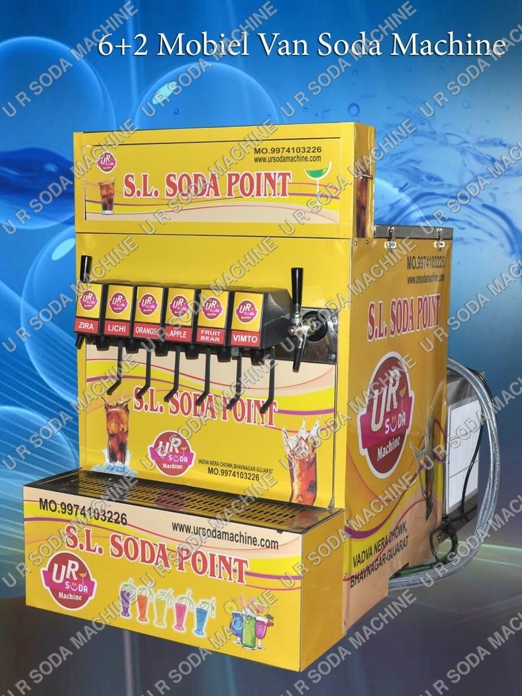 6+2 Soda machine Mobile Van machine
