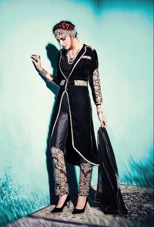 Embroidered Party wear Suit