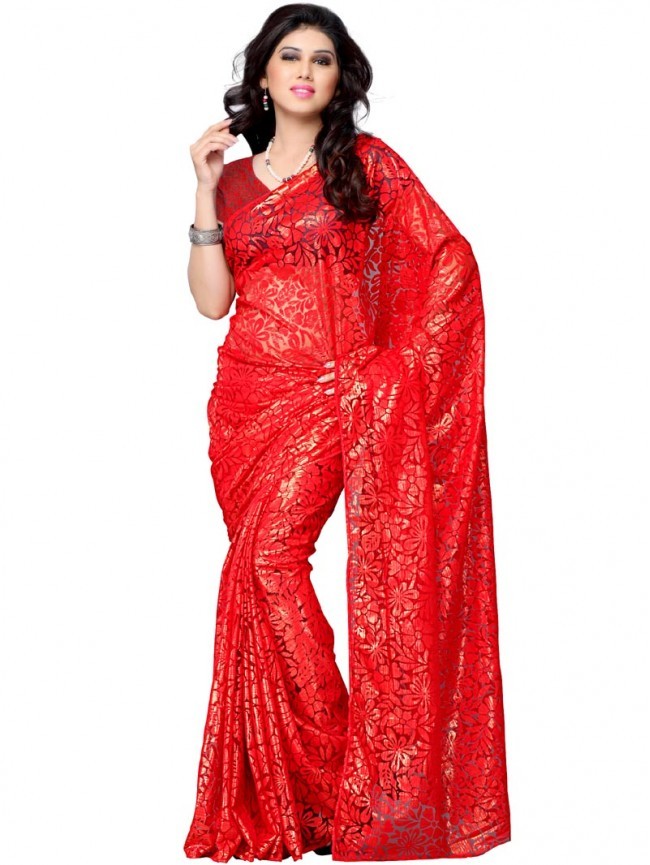 NET BRASSO FLOWER- 532 : As Casual sarees