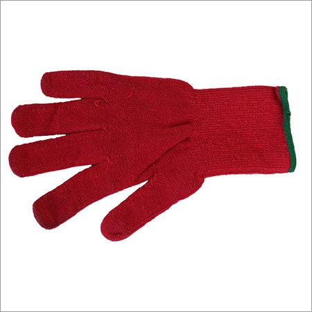 Woolen Gloves Red Heavy