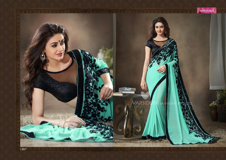 VARSHIDI MINTOSRI 1-GEORGETTE DEISGNER SAREES