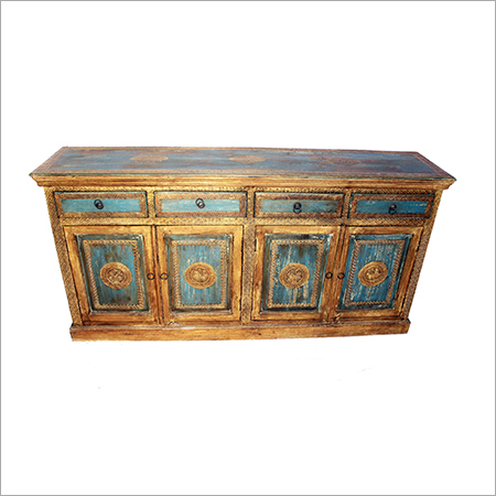 Carved Wooden Sideboard