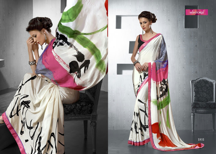 Mintossri 2--Pure Crepe Silk Sarees