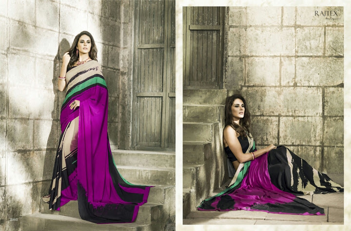 KALKI--CREPE DIGITAL PRINTED SAREES