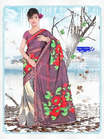 KANISHKA--GEORGETTE SAREES WITH BORDER