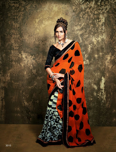 KARMA 1--STYLO GEORGETTE SAREES