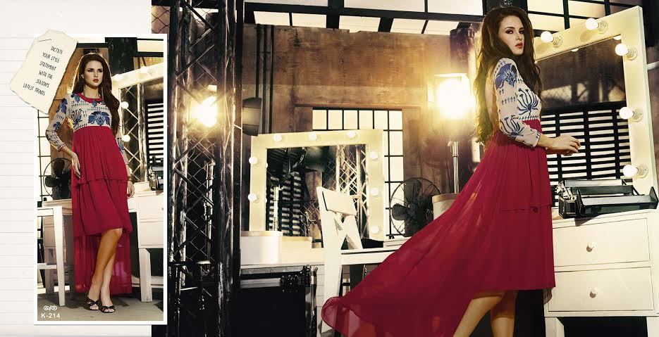 GEORGETTE PARYWEAR KURTIS