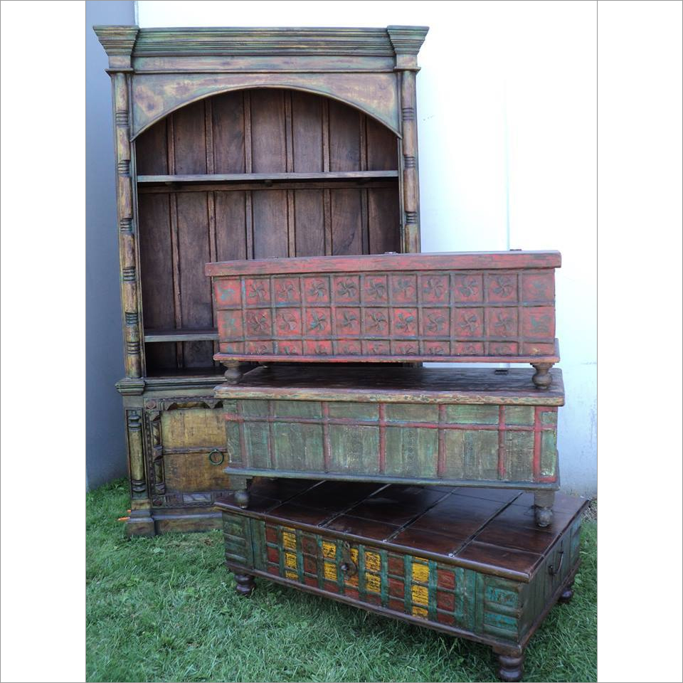 Antique Wooden Bookshelf