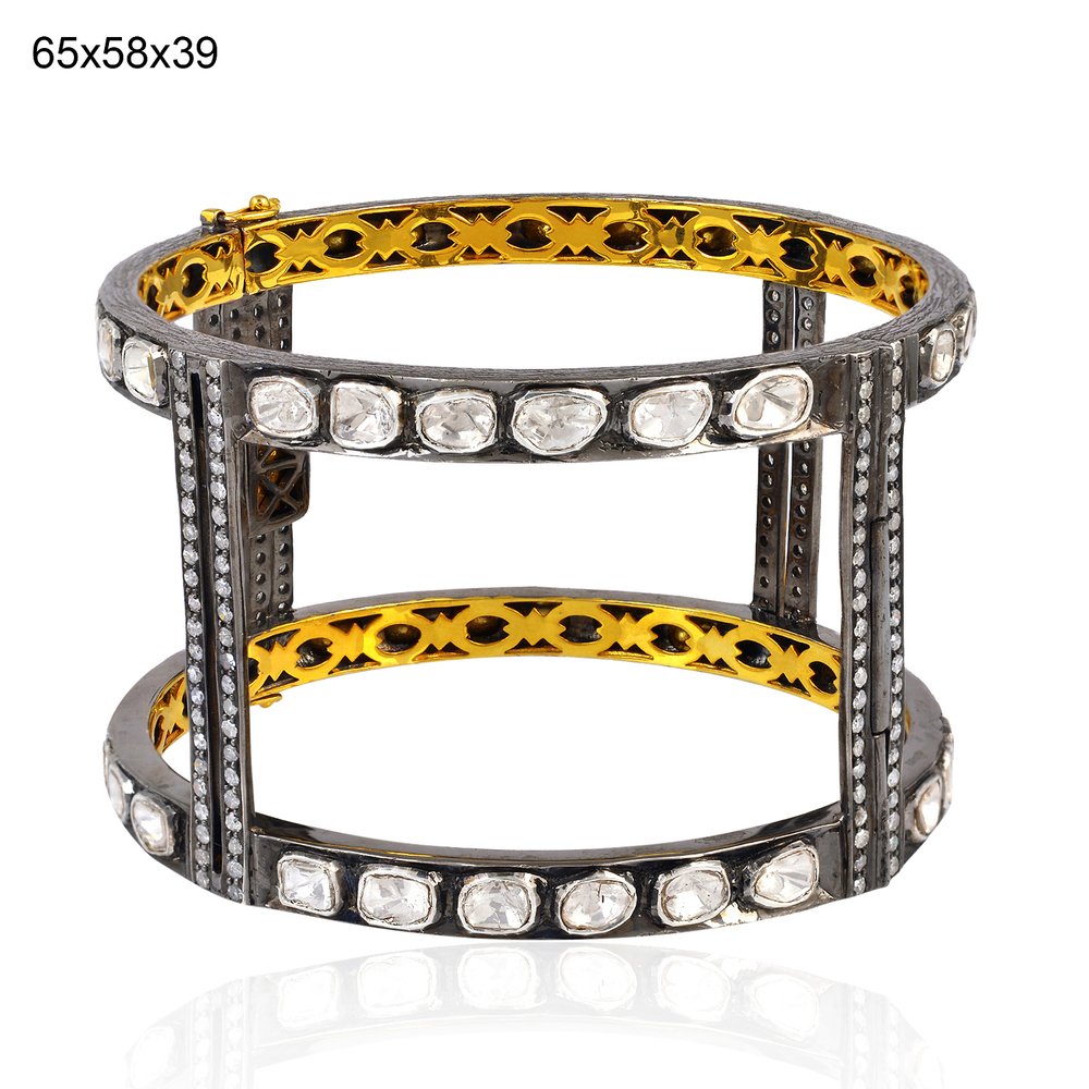 Rose Cut Diamond Bangle Jewelry