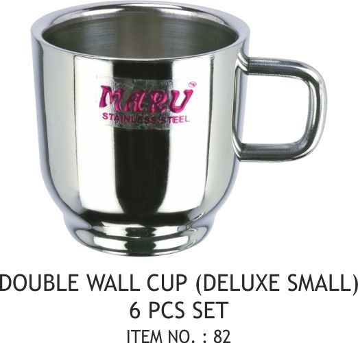 Double Wall Cup (Deluxe Small) 6 Pcs Set