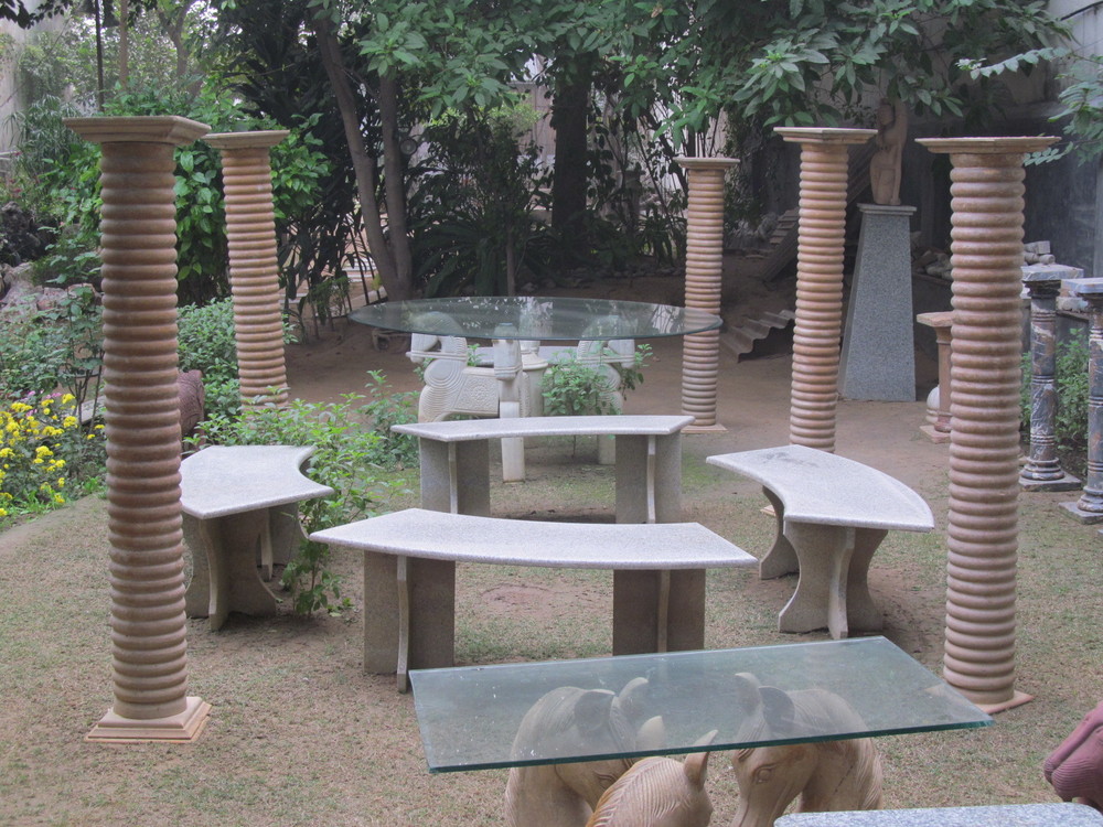 Marble Handicraft Benches