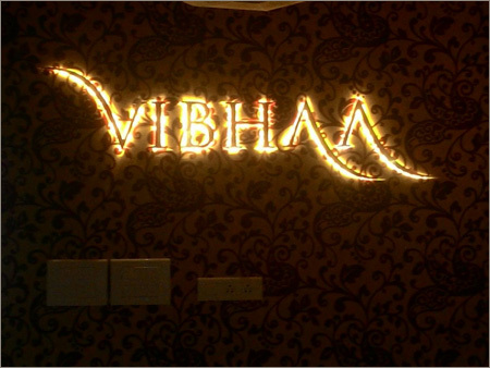 Reception Back Letters with LED Lights