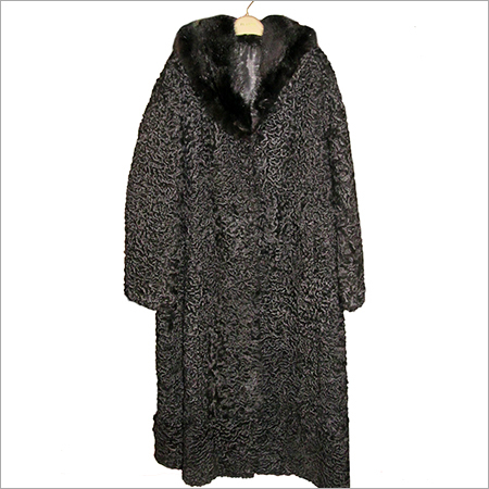 Black Persian Lamb Fur Coat