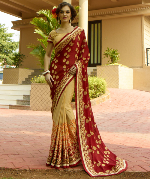 Lace Border Saree