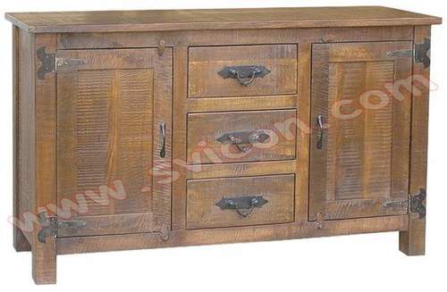 Wooden Sideboard 3 Drawer 2 Door