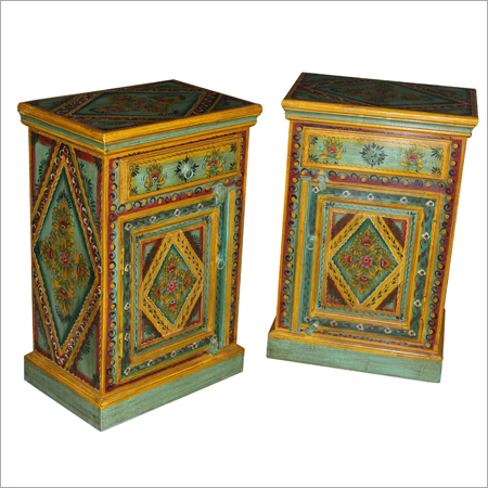 Painted Wooden Bedside