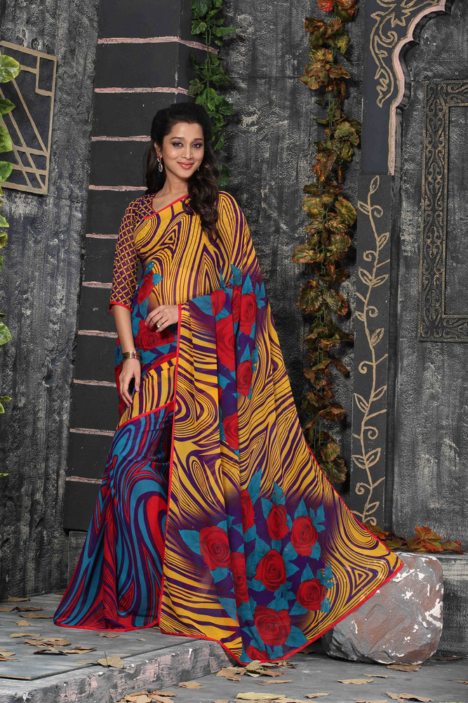 New Designer Printed Saree