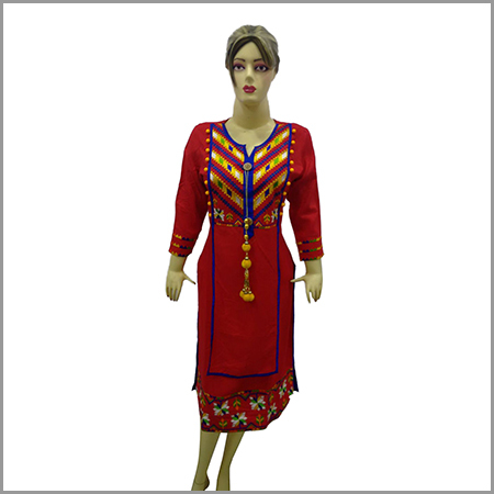 Floral Print Cotton Kurti