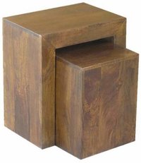 Wooden Cube Nest - Color: Brown