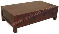 WOODEN COFFEE TABLE 8 DRAWER