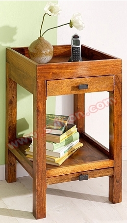 Wooden Telephone Table With Drawer Indoor Furniture