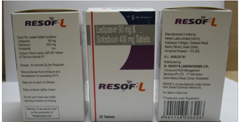 Ledipasvir 90 Mg And Sofosbuvir 400 Mg Tablet