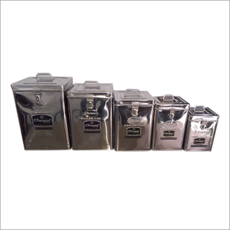 Silver Steel Canister