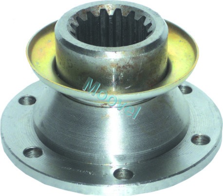 Gear/Coupling Pin Flange - Stainless Steel, 500-2000 Grams | Rigid Round Shape, Silver Finish