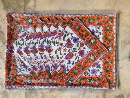 Orange Paisley Dinning Place-Mat Set