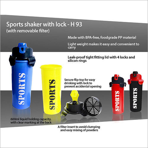Sports Shaker with Lock (with removable filter)
