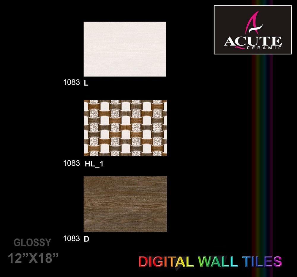 Matt Wall Tiles - Ceramic, 300 X 450 Mm, White, Polished Finish | Ideal For Homes, Offices, Hotels, And More, Oem Available, Saso And Iso Certified