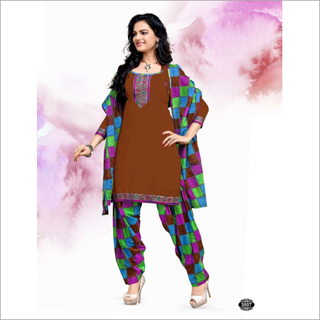 Stylish Patiyala Cotton Dress